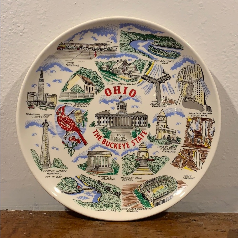 Vintage Ohio Collectors Plate